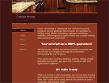 Tablet Screenshot of cohencontracting.com